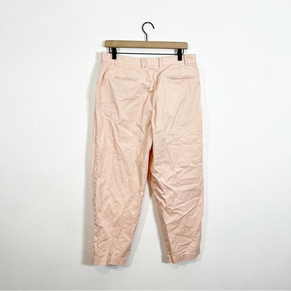 Everlane Pink Slouchy Chino Cotton Pleated Pant Size 10 - Picture 5 of 8